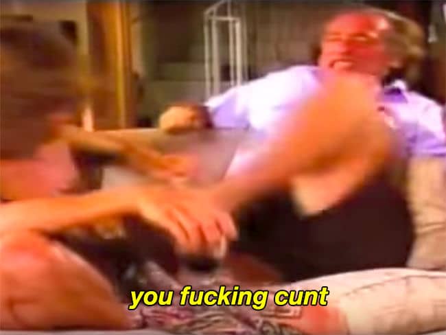 El cop de peu de Bukowski a Linda a The Charles Bukowski Tapes 