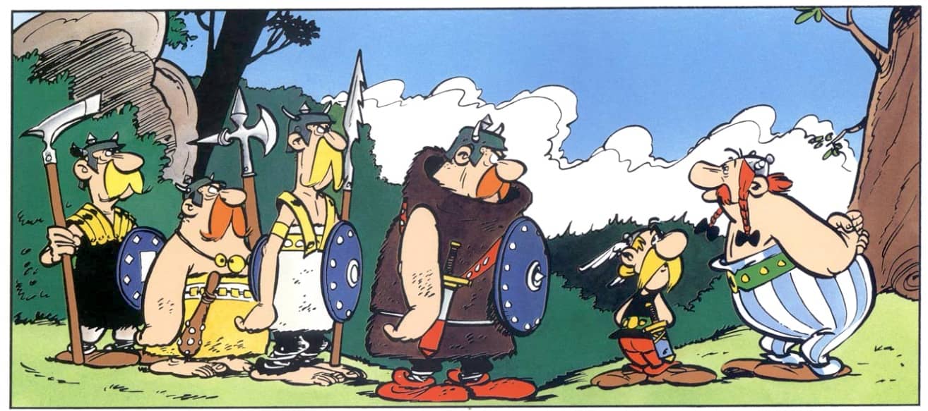 Vinyeta d'Astèrix i els Gots