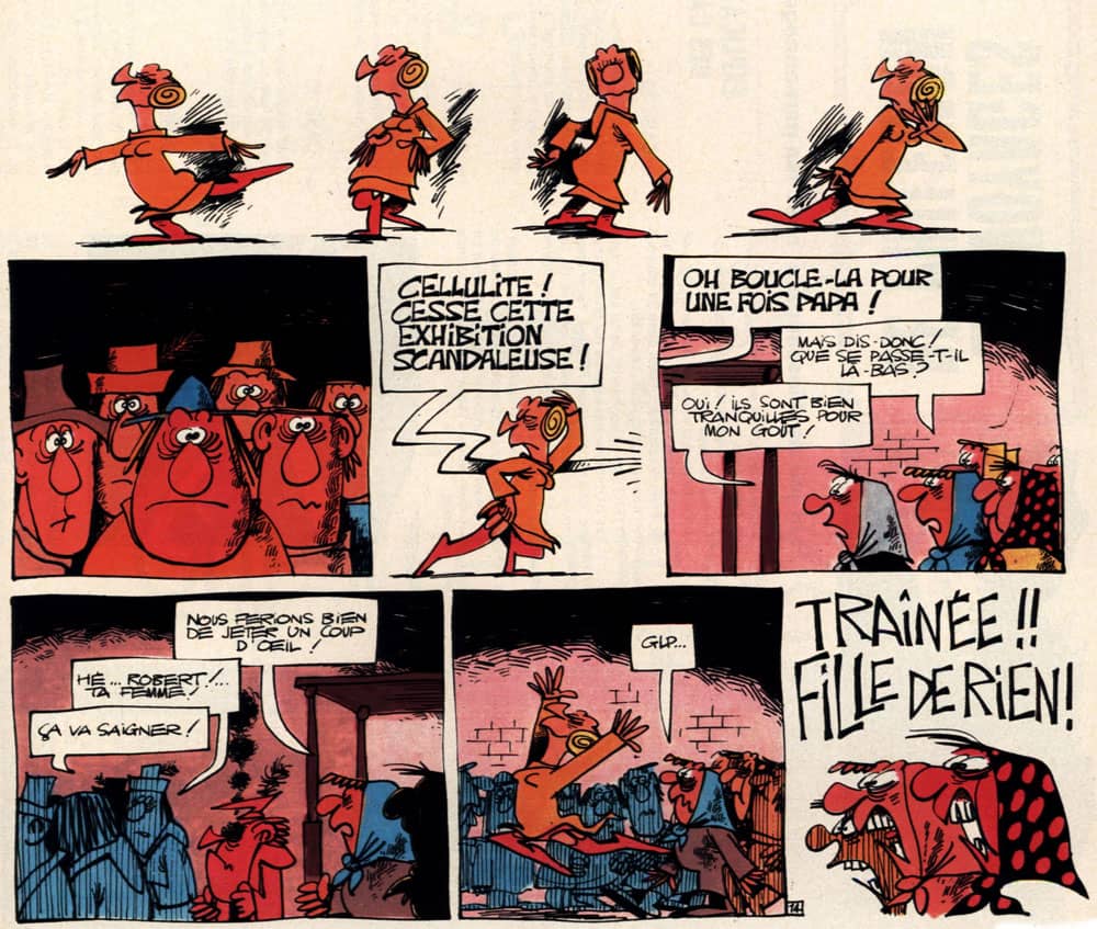 Pàgina de Bretecher a la revista Pilote