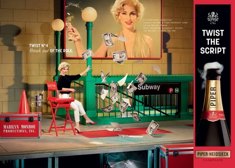 Campanya publicitària del xampany Piper-Heidsieck
