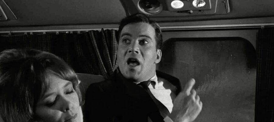 William Shatner al mític capítol Nightmare at 20,000 Feet (1963).
