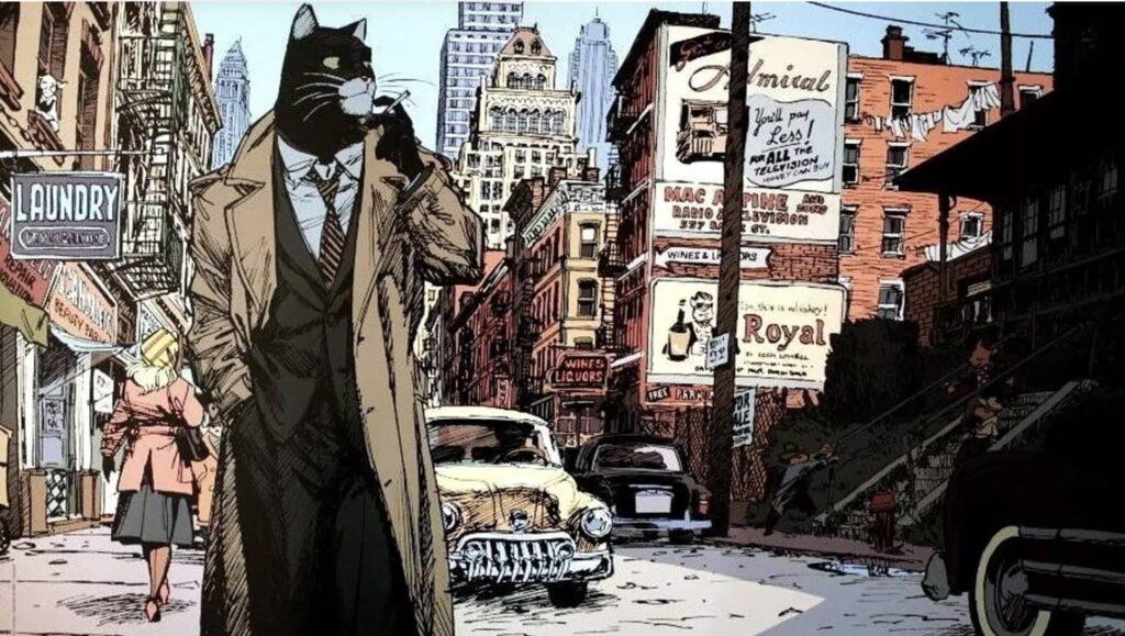 Blacksad als carrers de Nova York